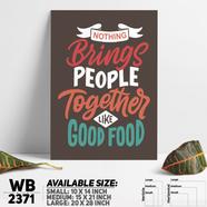 DDecorator Good Food - Motivational Wall Board and Wall Canvas - WB2371