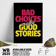 DDecorator Good Stories - Motivational Wall Board and Wall Canvas - WB2635