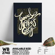 DDecorator Good Vibes Only - Motivational Wall Board and Wall Canvas - WB2740