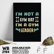 DDecorator Gym Leader - Motivational Wall Board and Wall Canvas - WB2194