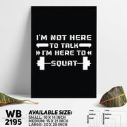 DDecorator Gym Leader - Motivational Wall Board and Wall Canvas - WB2195