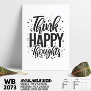 DDecorator Happy - Motivational Wall Board and Wall Canvas - WB2073