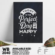 DDecorator Happy - Motivational Wall Board and Wall Canvas - WB2040