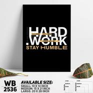 DDecorator Hard Work - Motivational Wall Board And Wall Canvas - WB2536