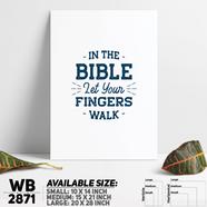 DDecorator In The Bible - Religious Wall Board and Wall Canvas - WB2871