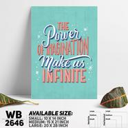 DDecorator Infinite Imagination - Motivational Wall Board and Wall Canvas - WB2646