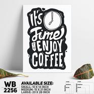 DDecorator It's Time For Coffee - Motivational Wall Board and Wall Canvas - WB2256