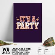 DDecorator It's a Party - Motivational Wall Board and Wall Canvas - WB2180