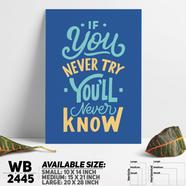 DDecorator Keep Trying - Motivational Wall Board and Wall Canvas - WB2445