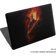 DDecorator Khaleesi With Dragon Fire Themed Laptop Sticker - (LSKN572)