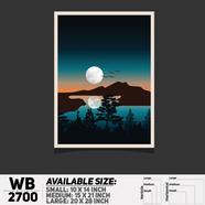 DDecorator Landscape Art Digital Illustration Wall Board and Wall Canvas - WB2700