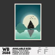DDecorator Landscape Art Digital Illustration Wall Board and Wall Canvas - WB2688