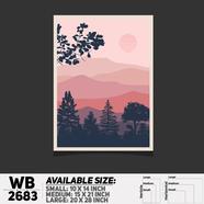 DDecorator Landscape Art Digital Illustration Wall Board and Wall Canvas - WB2683
