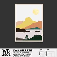 DDecorator Landscape Art Digital Illustration Wall Board and Wall Canvas - WB2696