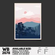 DDecorator Landscape Art Digital Illustration Wall Board and Wall Canvas - WB2678
