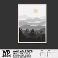 DDecorator Landscape Art Digital Illustration Wall Board and Wall Canvas - WB2694