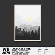 DDecorator Landscape Art Digital Illustration Wall Board and Wall Canvas - WB2679