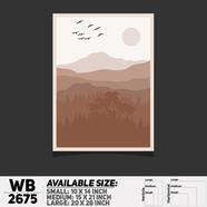 DDecorator Landscape Art Digital Illustration Wall Board and Wall Canvas - WB2675