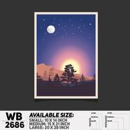 DDecorator Landscape Art Digital Illustration Wall Board and Wall Canvas - WB2686