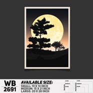 DDecorator Landscape Art Digital Illustration Wall Board and Wall Canvas - WB2691