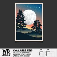 DDecorator Landscape Art Digital Illustration Wall Board and Wall Canvas - WB2687