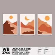 DDecorator Landscape Horizon Art Wall Decor - Set of 3 WB3744