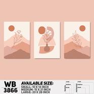 DDecorator Landscape Horizon Art Wall Decor - Set of 3 WB3866