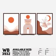 DDecorator Landscape Horizon Art Wall Decor - Set of 3 WB3932