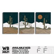DDecorator Landscape Horizon Art Wall Decor - Set of 3 WB3821