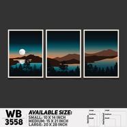 DDecorator Landscape Horizon Art Wall Decor - Set of 3 WB3558