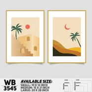 DDecorator Landscape Horizon Art Wall Decor - Set of 2 WB3545 
