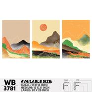 DDecorator Landscape Horizon Art Wall Decor - Set of 3 WB3781