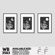 DDecorator Landscape Horizon Art Wall Decor - Set of 3 WB3583