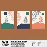 DDecorator Landscape Horizon Art Wall Decor - Set of 3 WB3867