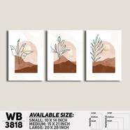 DDecorator Landscape Horizon Art Wall Decor - Set of 3 WB3818