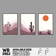 DDecorator Landscape Horizon Art Wall Decor - Set of 3 WB3962