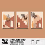 DDecorator Landscape Horizon Art Wall Decor - Set of 3 WB3618