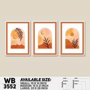 DDecorator Landscape Horizon Art Wall Decor - Set of 3 WB3552