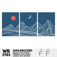DDecorator Landscape Horizon Art Wall Decor - Set of 3 WB3783 