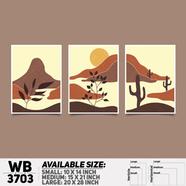 DDecorator Landscape Horizon Art Wall Decor - Set of 3 WB3703