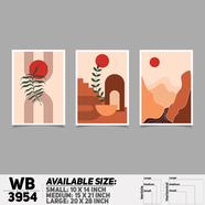 DDecorator Landscape Horizon Art Wall Decor - Set of 3 WB3954