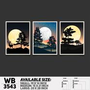 DDecorator Landscape Horizon Art Wall Decor - Set of 3 WB3543