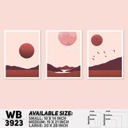 DDecorator Landscape Horizon Art Wall Decor - Set of 3 WB3923
