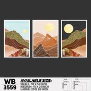 DDecorator Landscape Horizon Art Wall Decor - Set of 3 WB3559