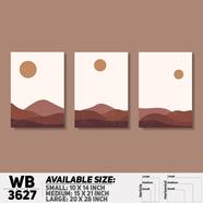 DDecorator Landscape Horizon Art Wall Decor - Set of 3 WB3627 