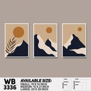 DDecorator Landscape Mountain (Set of 3) Wall Board And Wall Canvas - WB3336