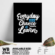 DDecorator Learn Everyday - Motivational Wall Board and Wall Canvas - WB2744