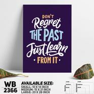 DDecorator Learn From The Past - Motivational Wall Board and Wall Canvas - WB2366