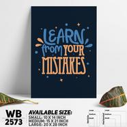 DDecorator Learn From Your Mistakes - Motivational Wall Board And Wall Canvas - WB2573