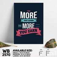 DDecorator Learn More Earn More - Motivational Wall Board And Wall Canvas - WB2570